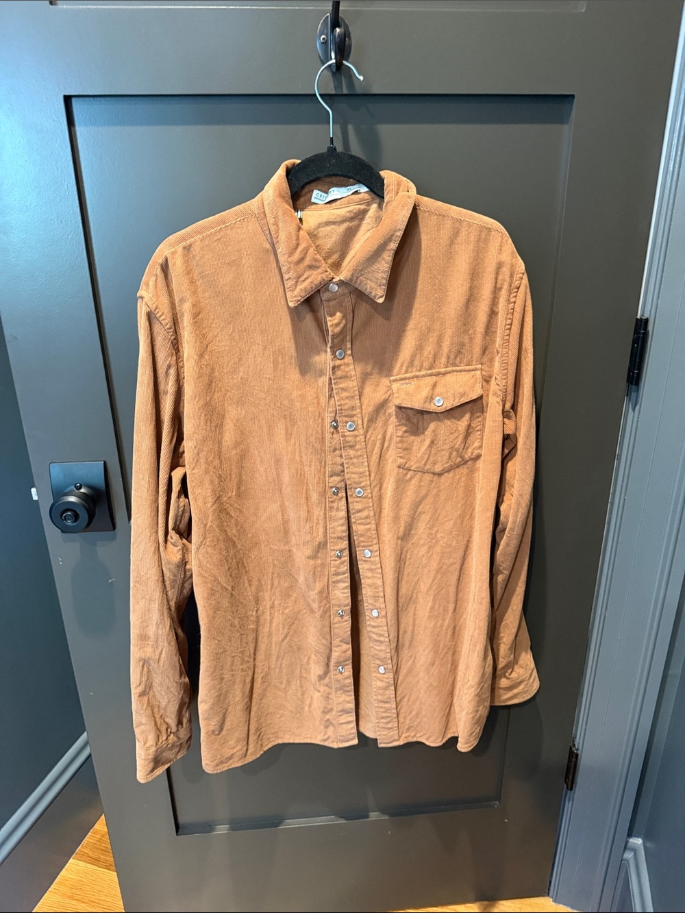 Criquet Men's Casual Button-Up Corduroy Shirt XL